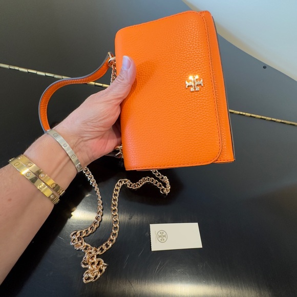 NWT Authentic Luxury Preppy Minimalist Tory Burch Carter Shrunken Shoulder Bag - Picture 8 of 16